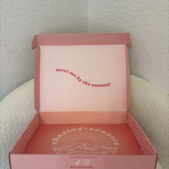 Pink Palm Puff x Amare. NIB. Size Medium - Picture 4 of 4